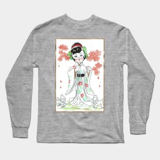 Chinese Woman Long Sleeve T-Shirt